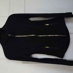 lululemon athletica Black Jacket with Gold Accents